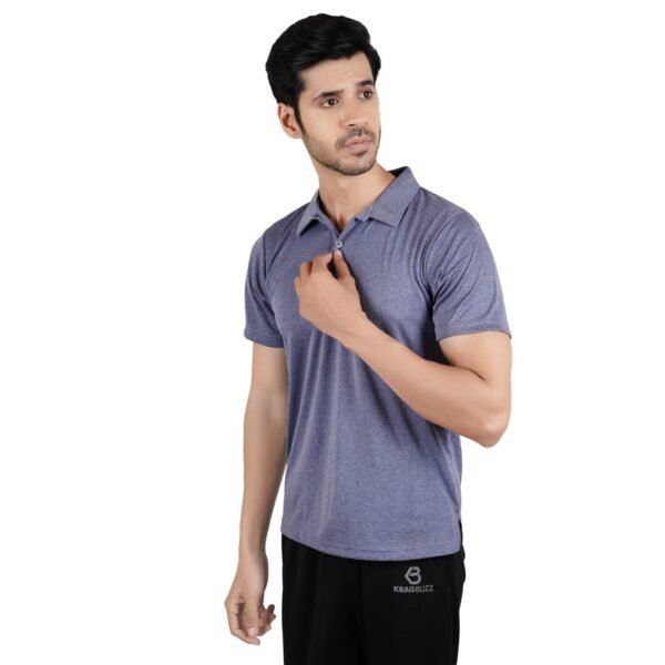 Melange Polo T-shirt - Image 11