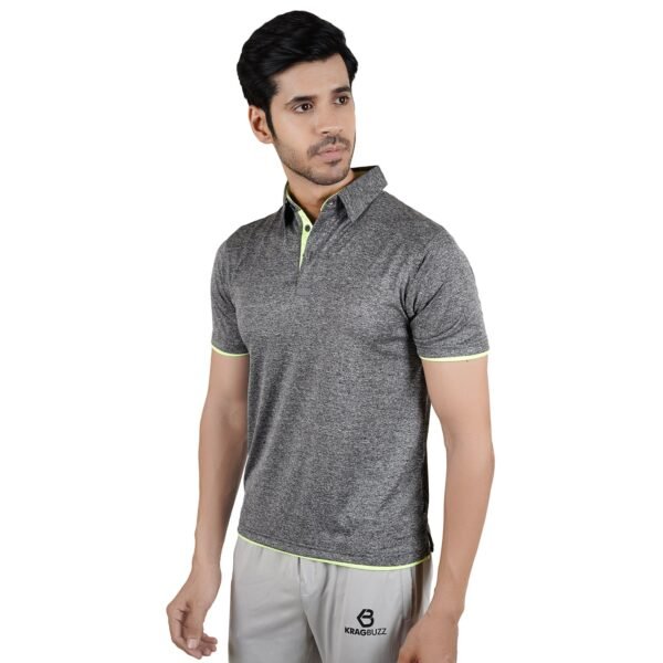 Melange Polo T-shirt - Image 3