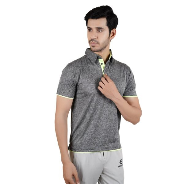 Melange Polo T-shirt - Image 4